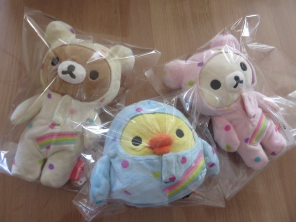 ◇ J② リラックマ あつめてぬいぐるみ ハッピーレインボー 3体セット ◇