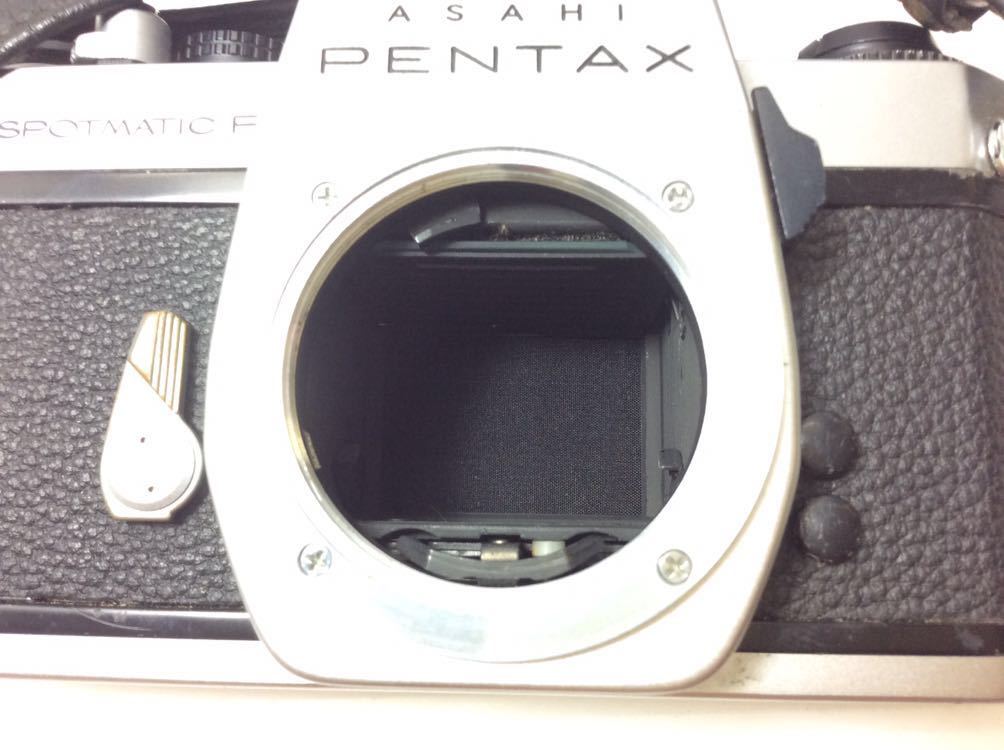 [O-1.25] PENTAX ペンタックス SPOTMATIC F SPF SMC TAKUMAR 1:1.8/55 1:3.5/135 フラッシュ シャッターOK 一眼レフ フィルムカメラ 