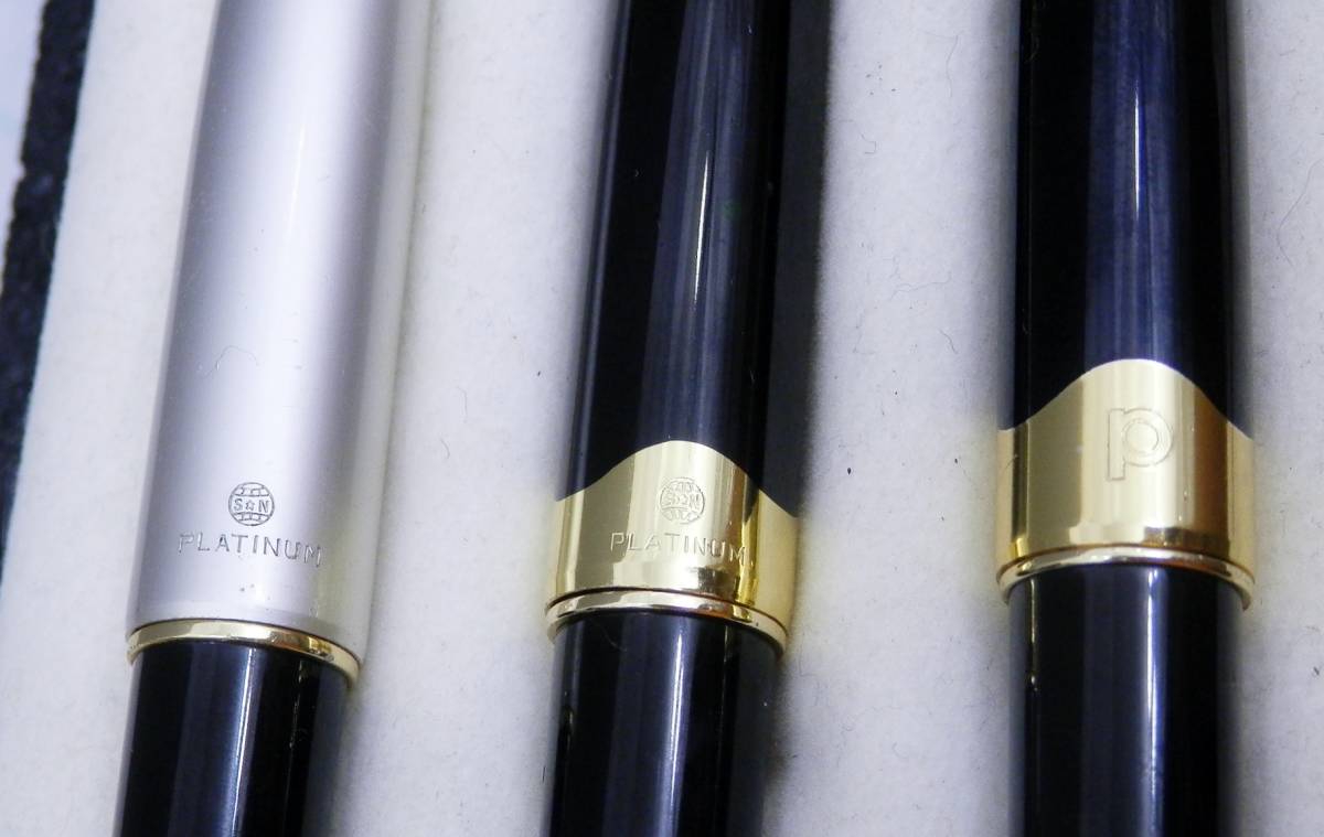 PLATINUM　ペン先18K・14K細字・14K万年筆　約33ｇ　現状品　売り切り_2
