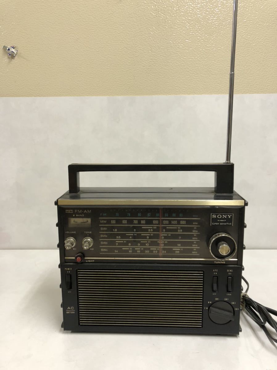 SONY TFM-2000F 6バンド レシーバー トランジスタ ラジオ FM受診確認