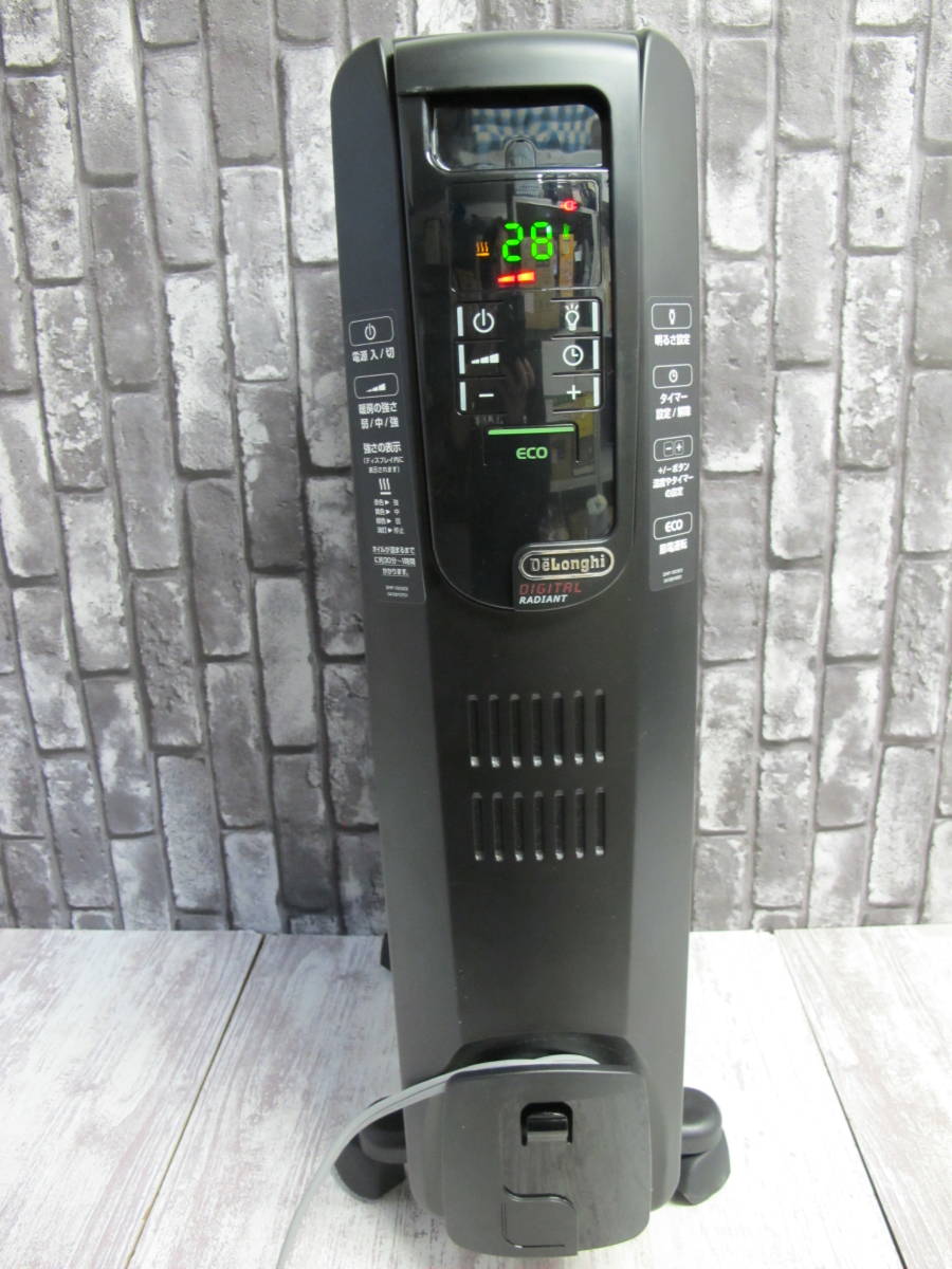 美品】デロンギ KHD410812-PB オイルヒーター 黒 デロンギ オイル