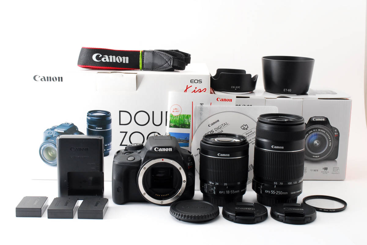 完動美品】人気機種 Canon キャノン EOS Kiss X7 ボディ バッテリー3個