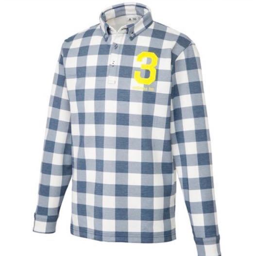  adidas Golf アディダス ゴルフ チェックプリント 長袖ボタンダウンポロシャツ(アディダス)｜売買されたオークション情報、yahooの商品情報をアーカイブ公開 - オークファン シャツ