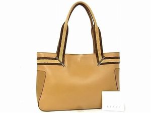 1円 □美品□ GUCCI グッチ ロゴ 002 2855 0322 バンブー スエード×レザー