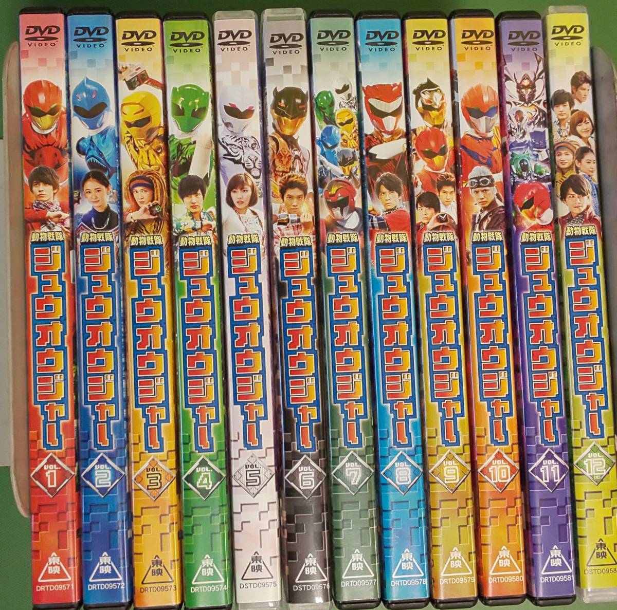 レンタルアップ 動物戦隊ジュウオウジャー DVD　全巻セット 動物戦隊ジュウオウジャー 全12巻 セット レンタルアップDVD 動物戦隊