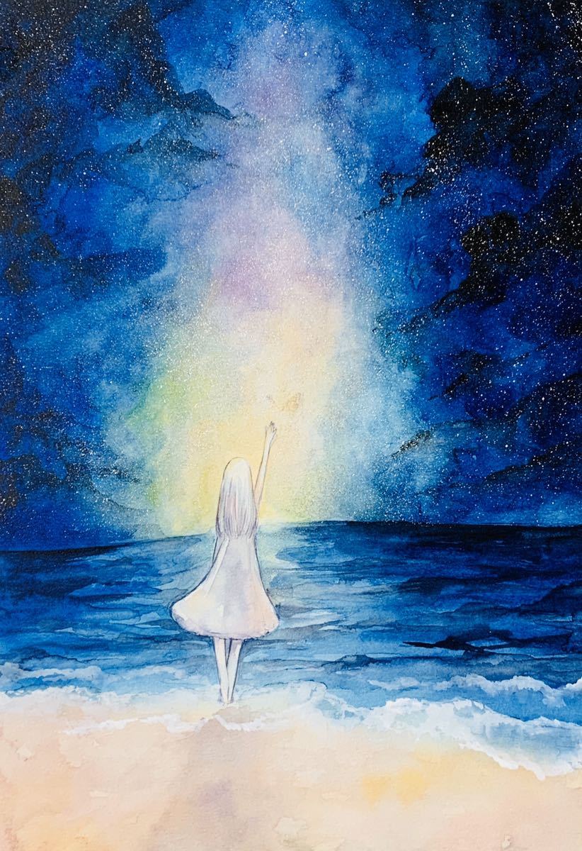 手描きイラスト オリジナル 星の海 手描きイラスト 売買されたオークション情報 Yahooの商品情報をアーカイブ公開 オークファン Aucfan Com