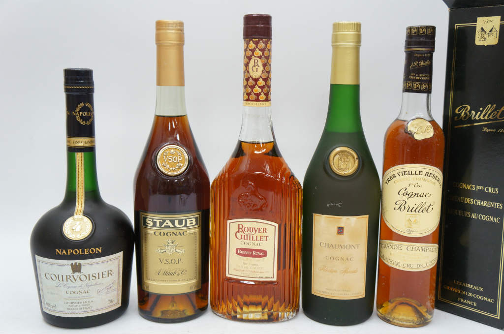 1円～◆おたからや◆sh705　コニャック5本まとめて　クルボアジェほか