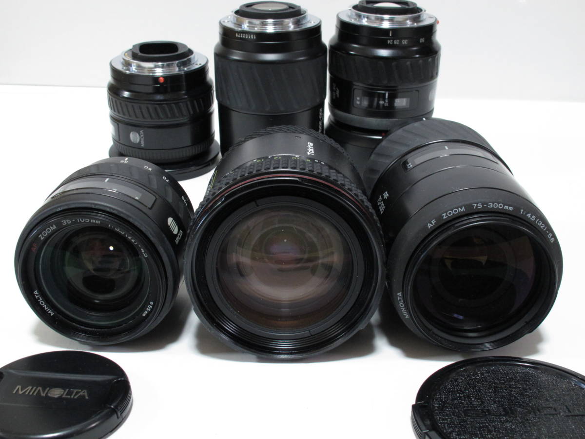 MINOLTA ミノルタ αマウント ズーム 6本セット 現状品 20‐35 24-85 35