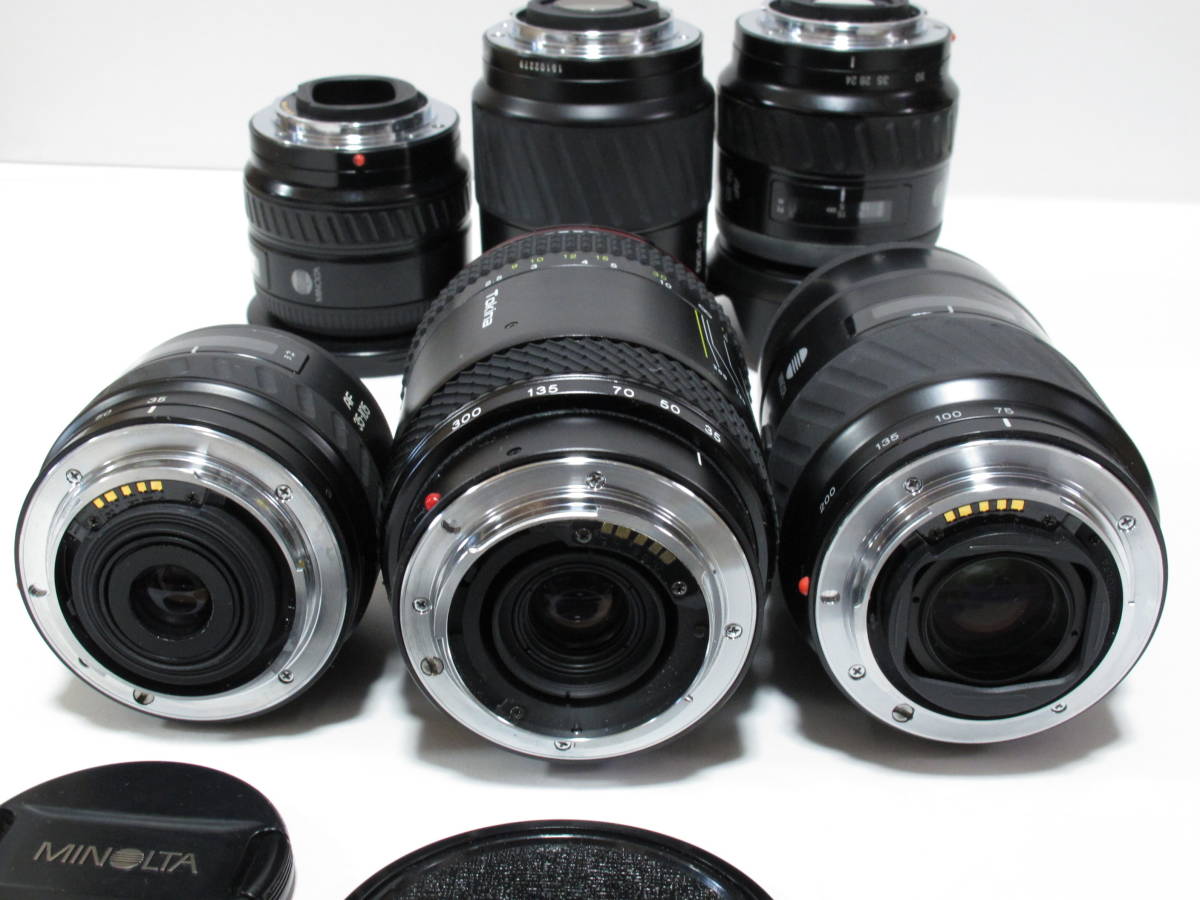MINOLTA ミノルタ αマウント ズーム 6本セット 現状品 20‐35 24-85 35