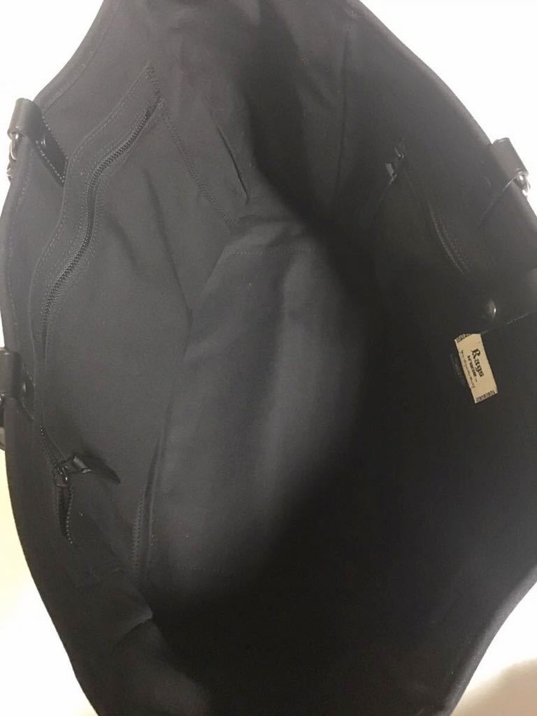 Rags McGREGOR × PORTER ラグスマックレガー ポーター TOTE BAG トート バッグ 黒 牛革 吉田カバン 別注 コラボ 野口強 ブラック Rags McGREGOR ラグスマックレガー 大容量 ナイロン 2013-14年秋冬コレクション