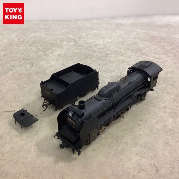 1円～ 動作確認済 箱無 メーカー不明 HOゲージ D51-207 蒸気機関車