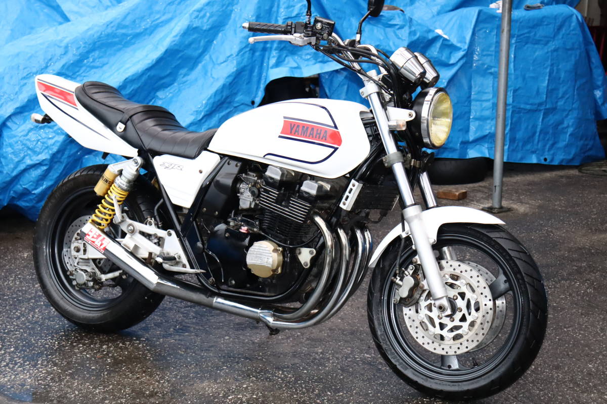 【大得価，新品】 XJR400 車検合格済み 激シブ 旧車スタイル メチャ綺麗 快調 セル一発 ショート管 詳細画像多数掲載 動画 車両説明しています(251cc-400cc)｜売買されたオークション情報、yahooの商品情報をアーカ 251cc-400cc