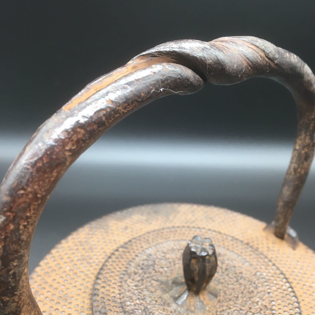 南部鉄瓶 南部鉄器 鉄瓶 湯沸かし 茶釜 南部三厳堂 ヴィンテージ 南部