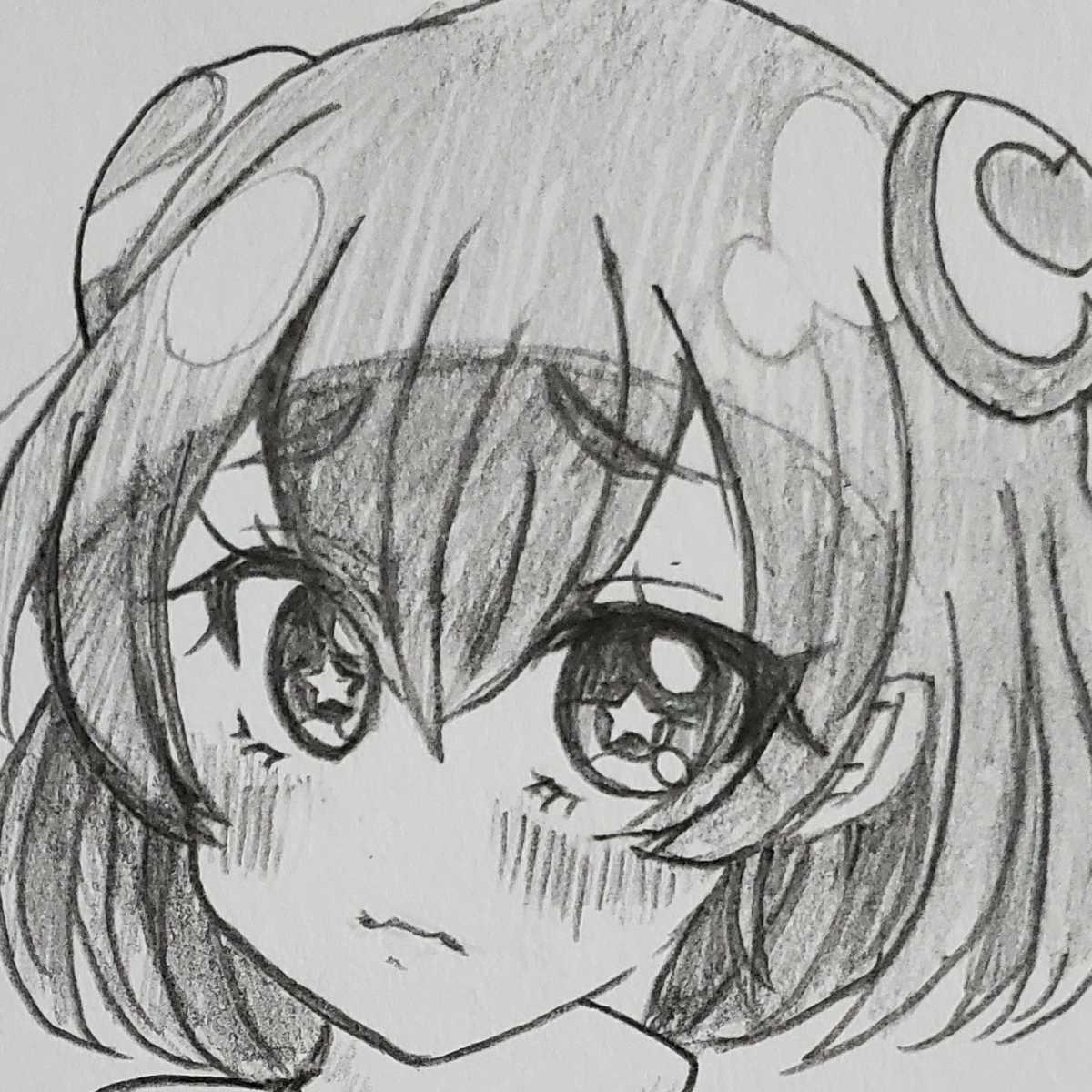 同人手描きイラスト スタートゥインクルプリキュア 羽衣ララ ラフ画 A5