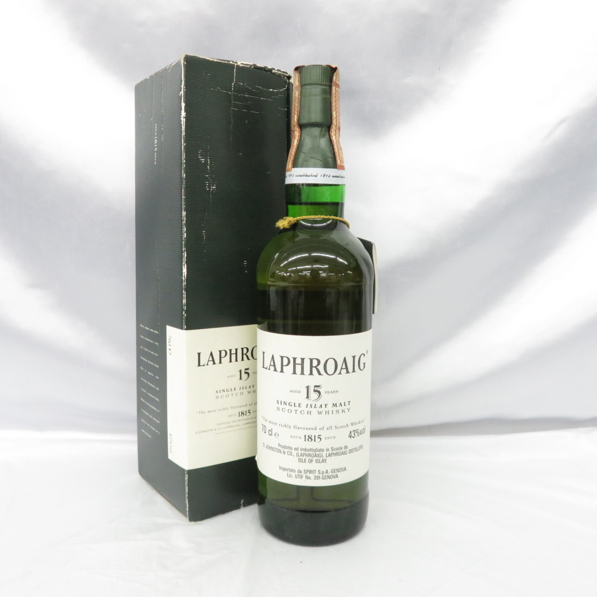 数量限定，2025 未開栓 LAPHROAIG ラフロイグ 15年 ウイスキー 700ml 43% 箱あり 10576141(アイラ)｜売買されたオークション情報、yahooの商品情報をアーカイブ公開 - オークファン シングルモルト