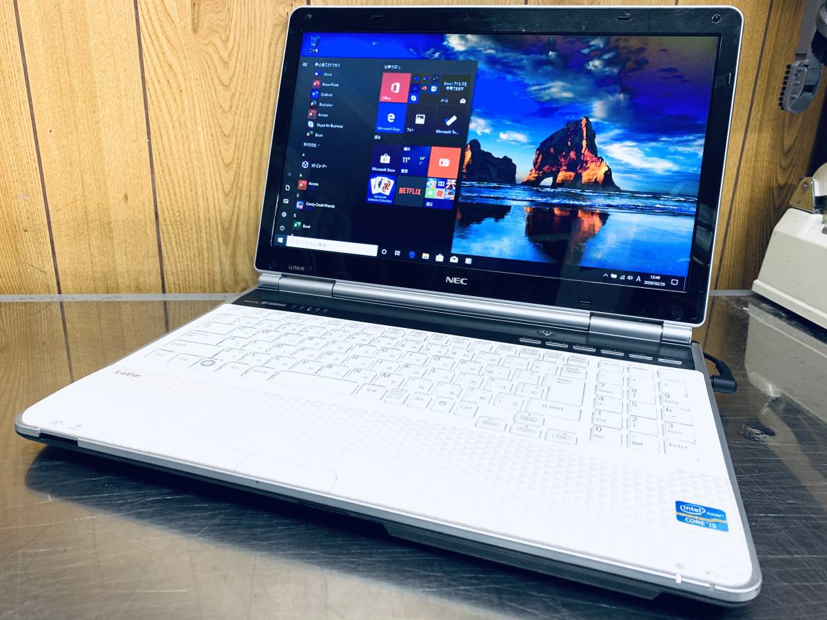 i94】最新Windows10Pro+Office2019Pro 爆速新品SSD512GB NEC Lavie
