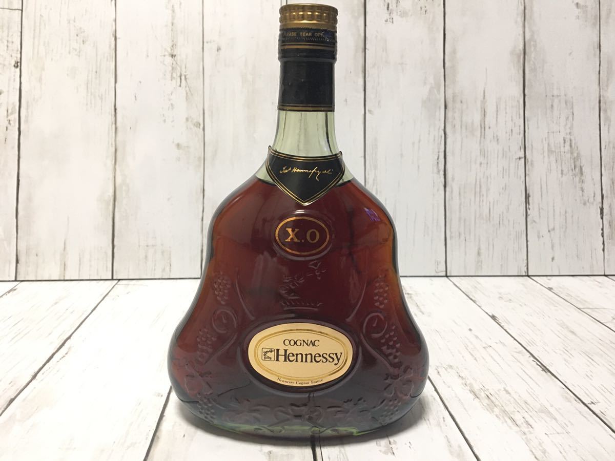 古酒 未開栓 ブランデー ヘネシー Hennessy XO 金キャップ 700ml グリーンボトル 緑 箱なし コニャック COGNAC Hennessy 古酒 ヘネシー NAPOLEON ナポレオン 700ｍｌ