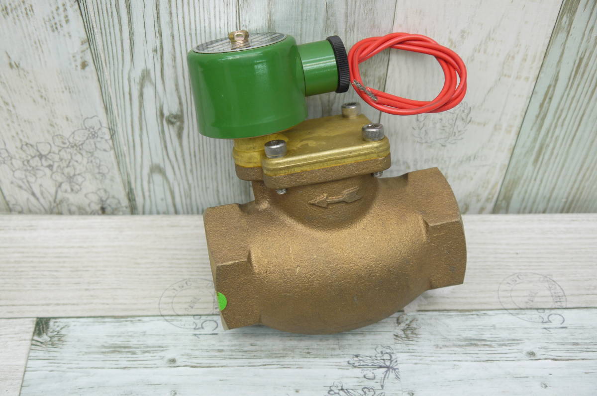 日電 ソレノイドバルブ SBR40 電磁弁/中形二方弁 水 プライン 空気 蒸気用 ニチデンnichiden/SOLENOID VALVE ...
