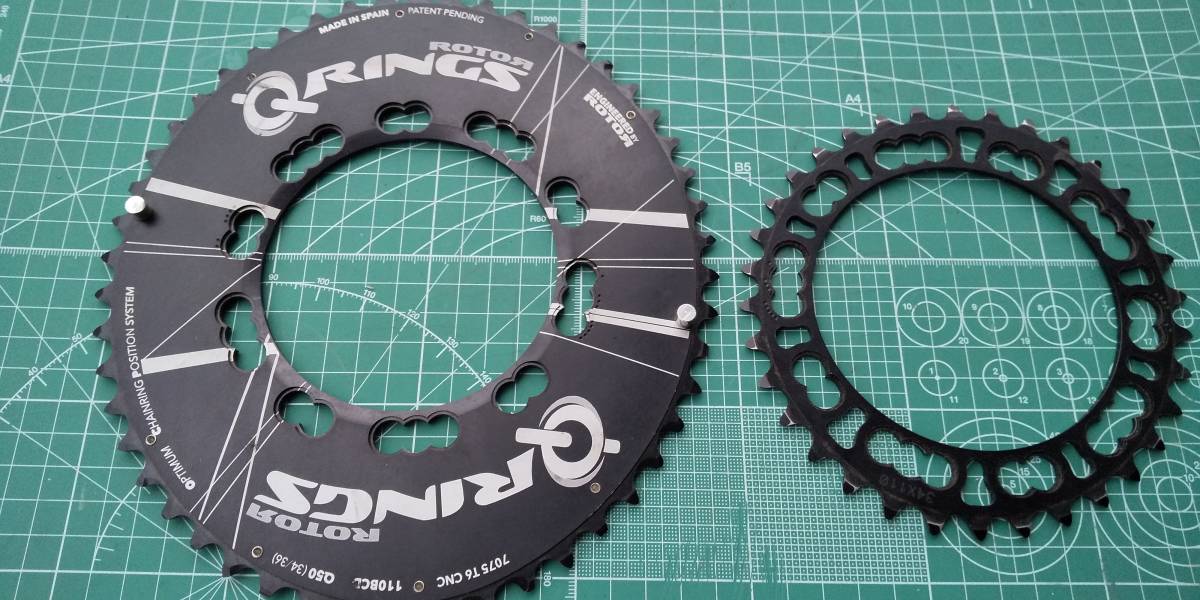 人気，お買い得 ローター 楕円チェーンリングセットPCD 110 50-34 ブラック エアロ オーバルリング(セット)｜売買されたオークション情報、yahooの商品情報をアーカイブ公開 - オークファン セット