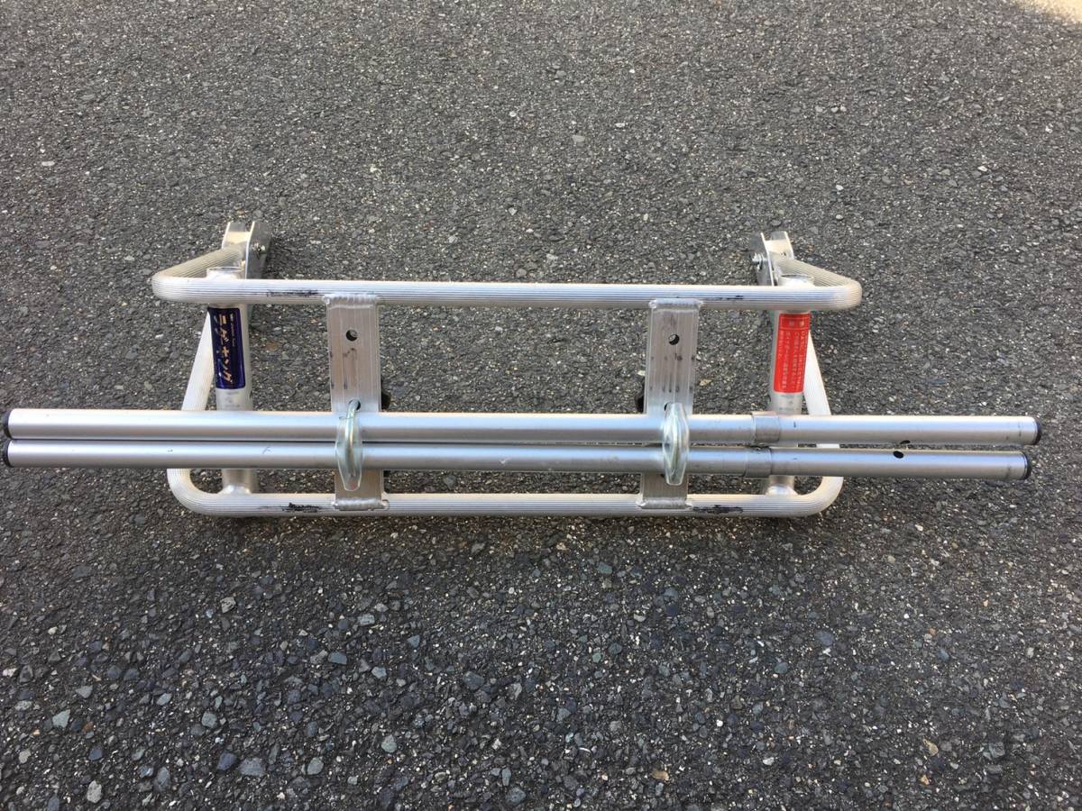 エバー商会　ラダーキング　高機能ハシゴアタッチメント　中古　ガイドポール抜け止めピンなし_1