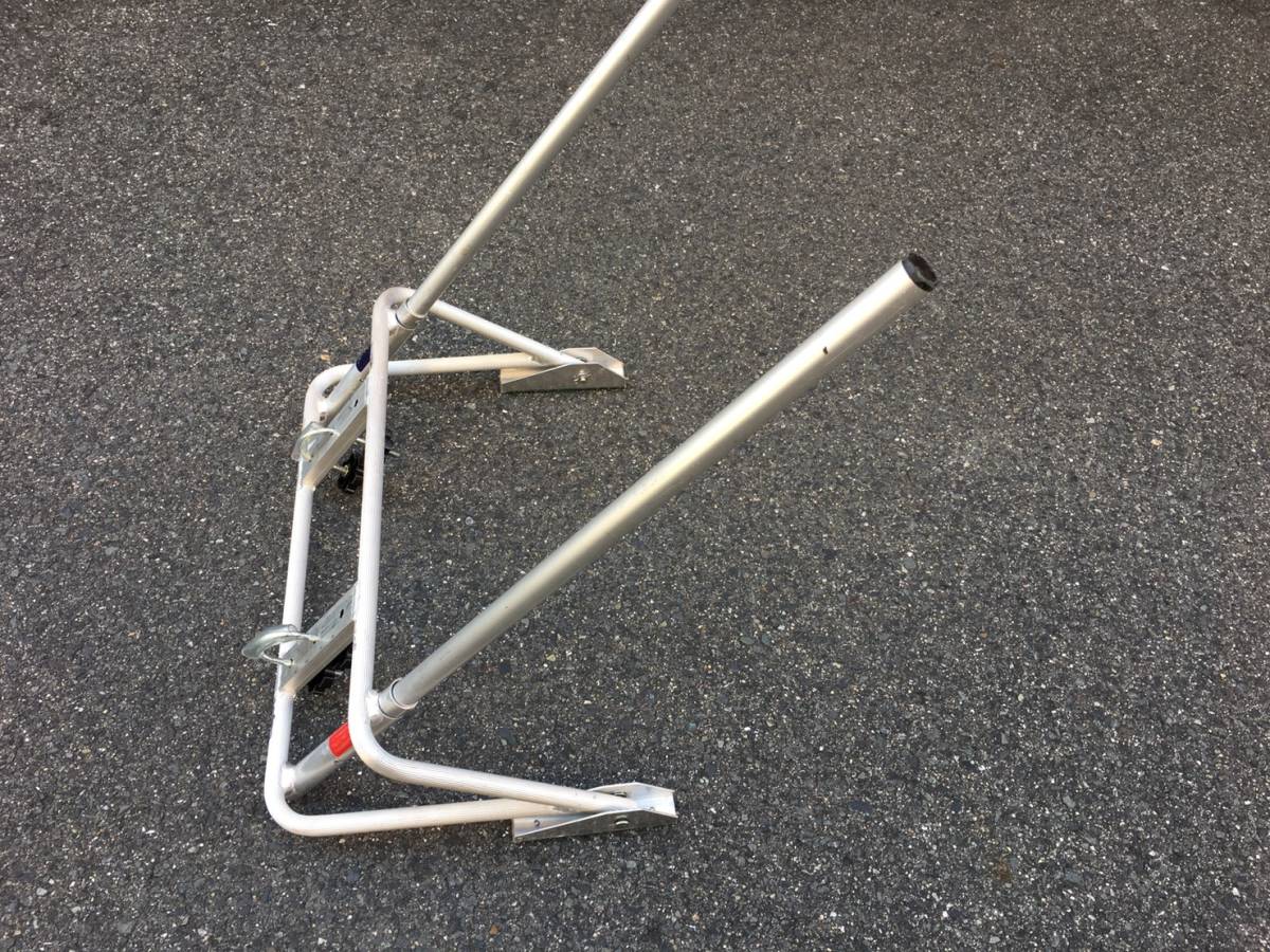 エバー商会　ラダーキング　高機能ハシゴアタッチメント　中古　ガイドポール抜け止めピンなし_3