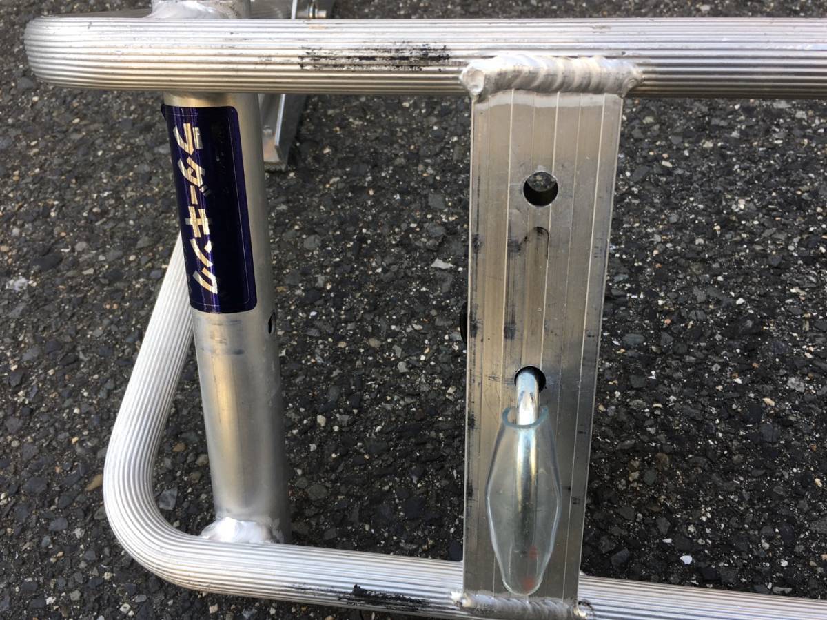 エバー商会　ラダーキング　高機能ハシゴアタッチメント　中古　ガイドポール抜け止めピンなし_5