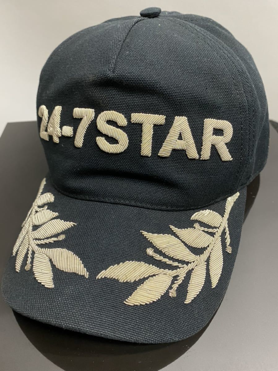 D SQUARED2 24-7 Star キャップ DSQUARED2 ブラックキャップ 24-7STAR