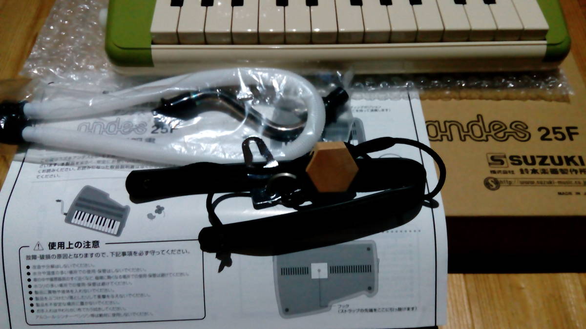 楽器 スズキアンデス 鍵盤 ハーモニカ 緑 がちゃぽんぽん p 鈴木楽器