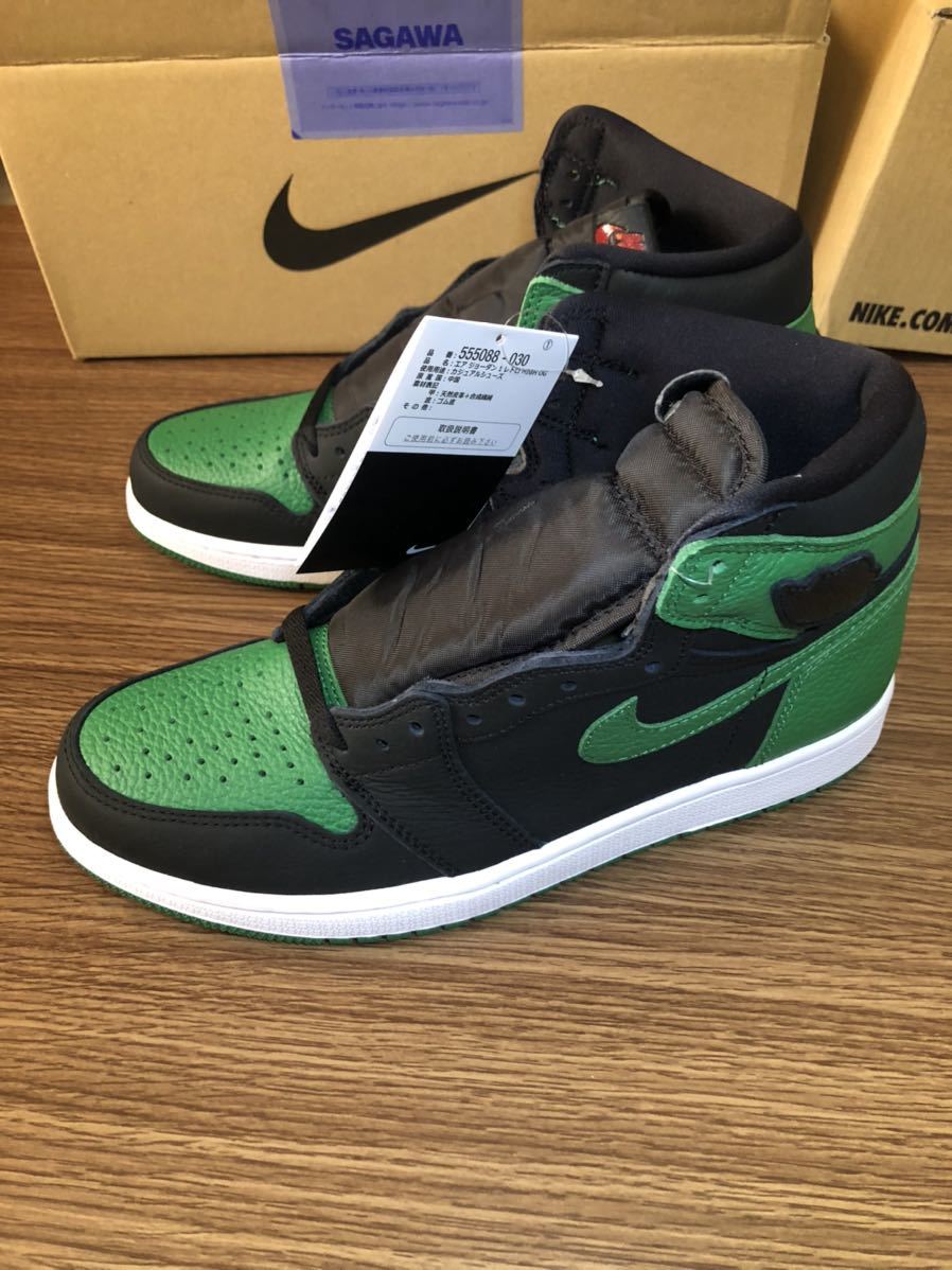 【超激得，2025】 SNKRS当選 26.5cm NIKE AIR JORDAN 1 RETRO HIGH OG PINE GREEN ナイキ エアジョーダン 1 パイングリーン(26.5cm)｜売買されたオークション情報、yahooの商品情報をアーカイブ公開 - オークファン 26.5cm