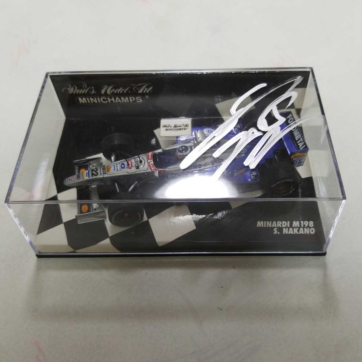最安値，2026 中野信治 サイン入り PMA 1/43 ミナルディ M198 1998(F1)｜売買されたオークション情報、yahooの商品情報をアーカイブ公開 - オークファン F1