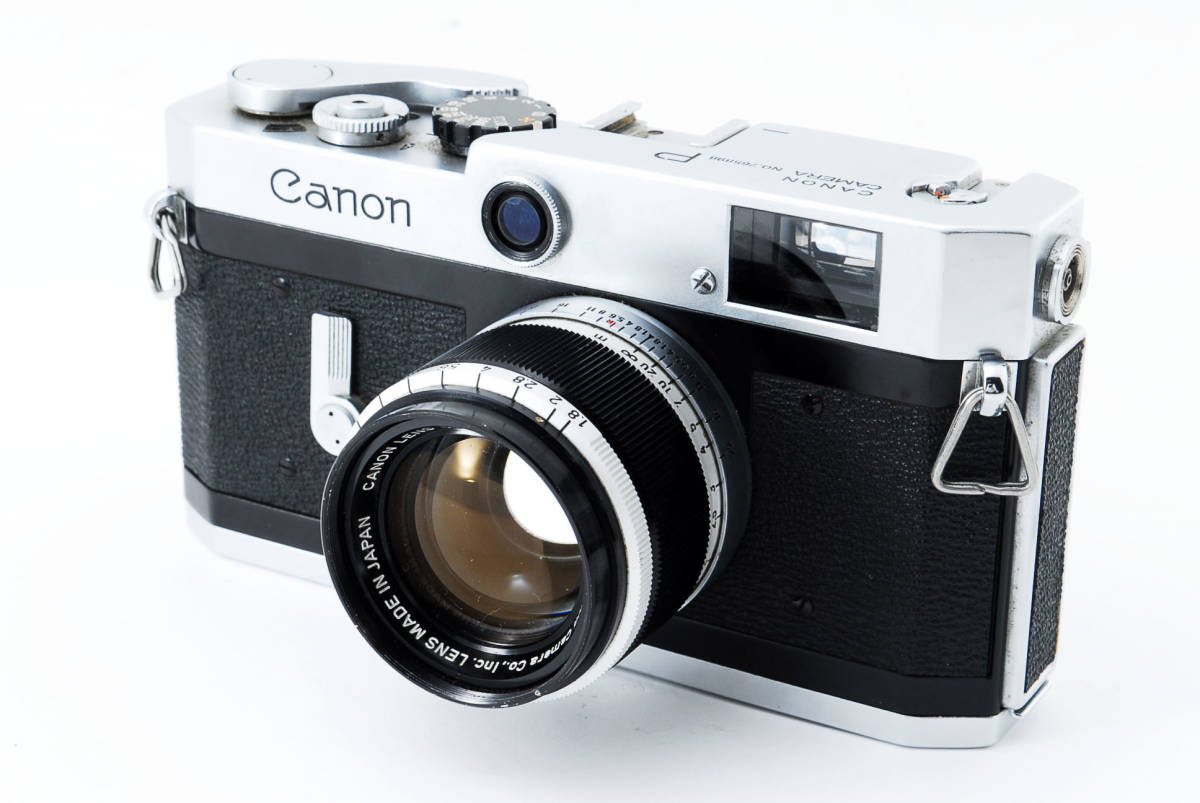 完動品　キヤノン Ｐ型レンジファインダーカメラ ポピュレール　50mm f1.8 カメラ 完動品 キヤノン P型レンジファインダーカメラ ポピュレール
