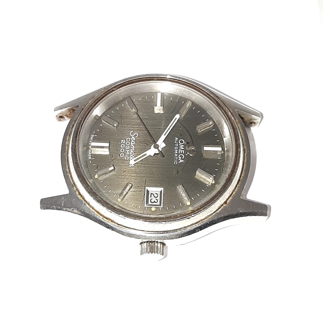 OMEGA オメガ　Seamaster シーマスター　COSMIC　2000　自動巻き　オートマ　メンズ腕時計　デイト　ブランド 　【1563】