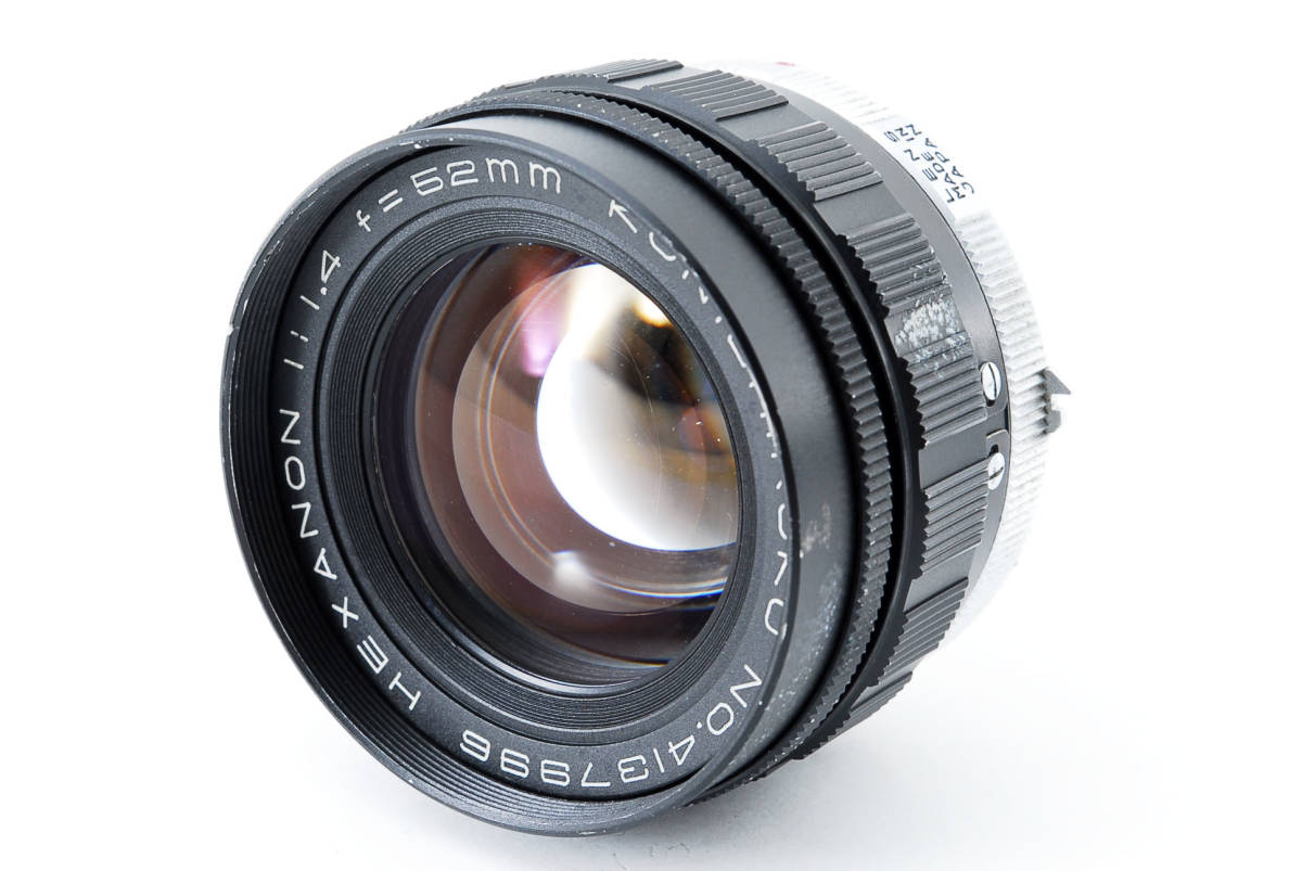 ☆超希少☆コニカ KONICA ヘキサノン HEXANON 52mm F1.4☆コニカF