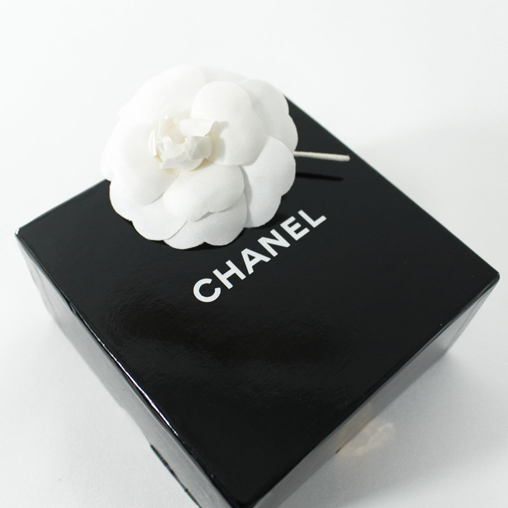 7844】 CHANEL シャネル カメリアコサージュ ブローチ 箱付き