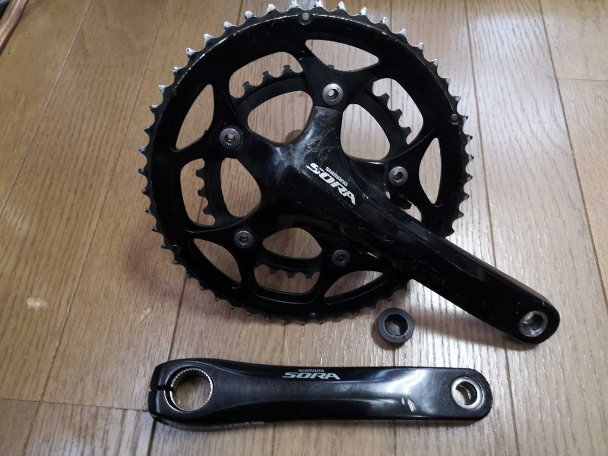  SHIMANO SORA FC-3550 シマノ ソラ コンパクトクランクセット ブラック 品 170mm 50-34(セット)｜売買されたオークション情報、yahooの商品情報をアーカイブ公開 - オークファン セット