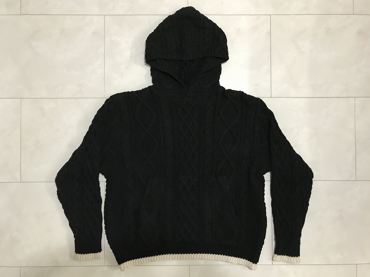 GOODENOUGH フィッシャーマンニットパーカー グッドイナフ ケーブル 