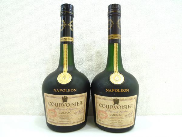 古酒 2本セット COURVOISIER クルボアジェ NAPOLEON ナポレオン COGNAC