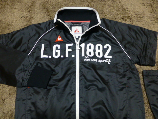  le coq sportif ルコック 便利な2Wayジャケット黒白L超(ジャンパー、ジャケット)｜売買されたオークション情報、yahooの商品情報をアーカイブ公開 - オークファン ジャンパー、ジャケット