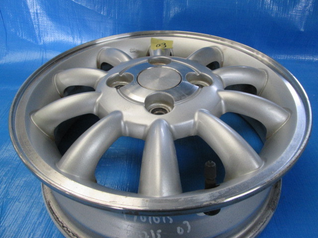 スズキ HE21S 純正 PCD100 4穴 0 1本/即決○スズキ純正アルミホイール○