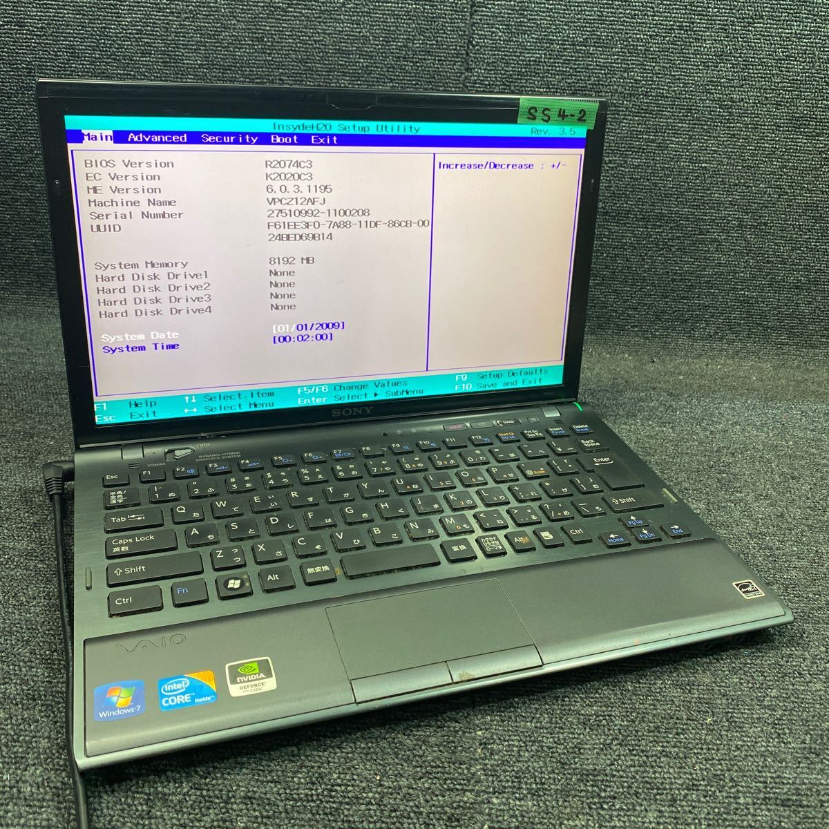 Ss4 2 激安 ゲーミングノートpc Sony Vaio Vpcz12afj Pcg n Geforce Core I7 Bios立ち上がり確認済み ジャンク 13インチ 売買されたオークション情報 Yahooの商品情報をアーカイブ公開 オークファン Aucfan Com
