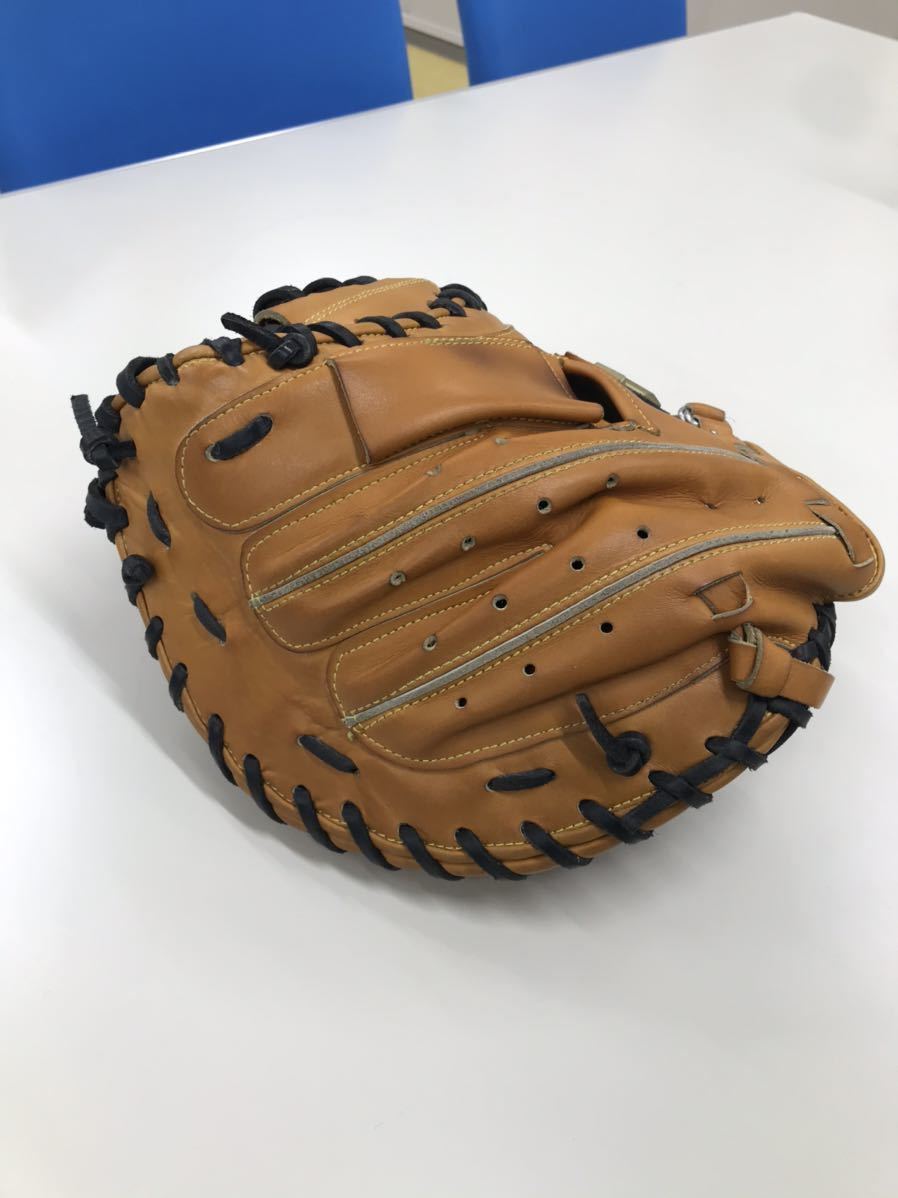 希少DESCENTE キャッチャーミット グローブ　デサント　ブラウン系　硬式 蘭】デサントPRO MADE DKG-PR520 キャッチャーミット 硬式 日本製 希少