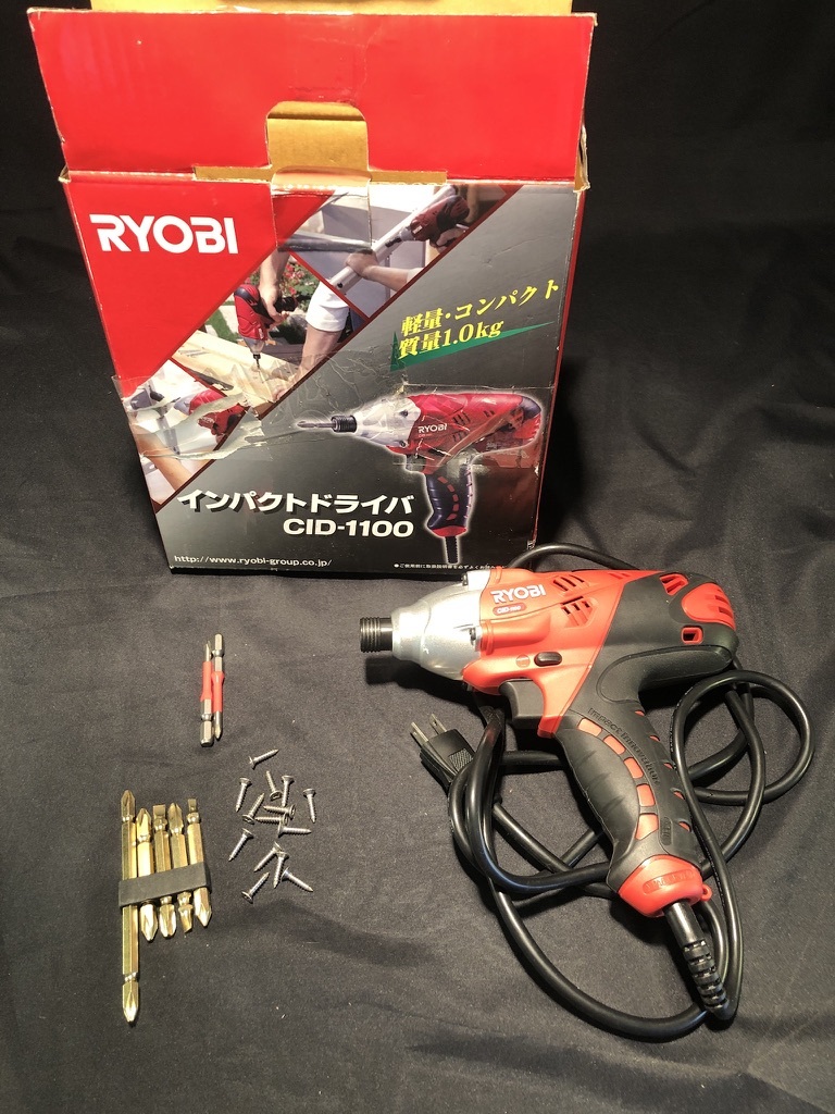 低価，新品 リョービ RYOBI インパクトドライバ CID-1100 DIY 工具 通電確認済み(本体)｜売買されたオークション情報、yahooの商品情報をアーカイブ公開 - オークファン インパクトドライバ