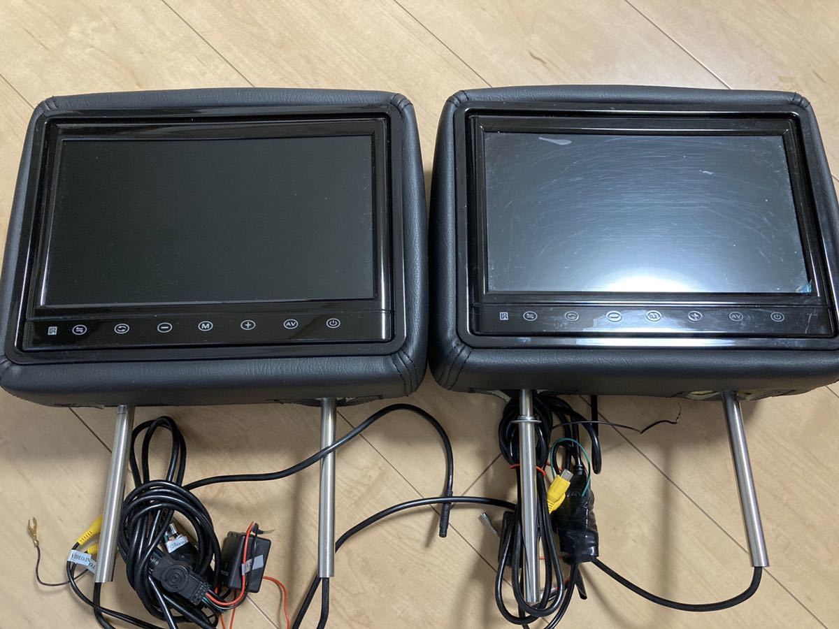 汎用10インチワイドヘッドレストモニター　2個セット ヘッドレストモニター 10インチ 10.1インチ dvd NAVISKAUTO 10.1