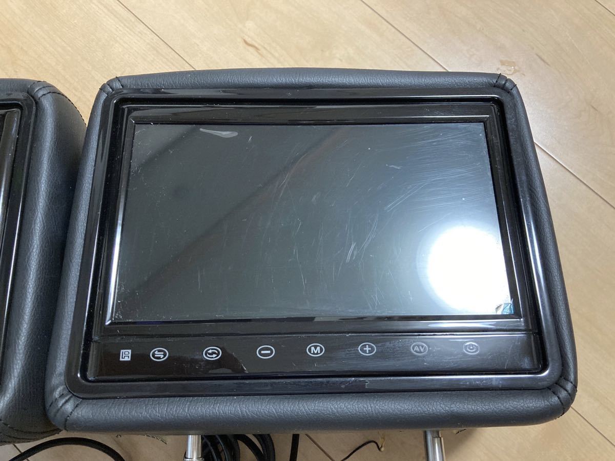 汎用10インチワイドヘッドレストモニター　2個セット ヘッドレストモニター 10インチ 10.1インチ dvd NAVISKAUTO 10.1