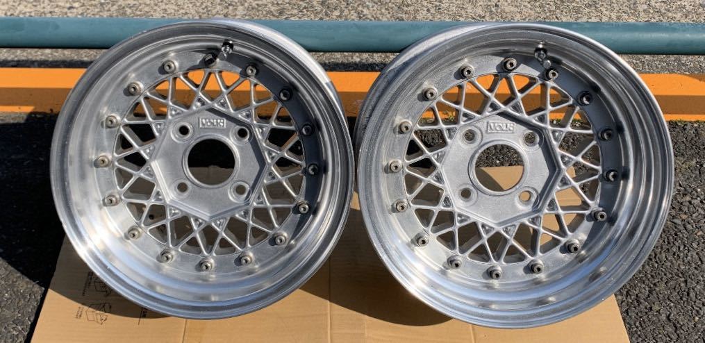 ボルクメッシュ14インチ7J 114.3 旧車 深リム 当時物 2本 【公式通販】