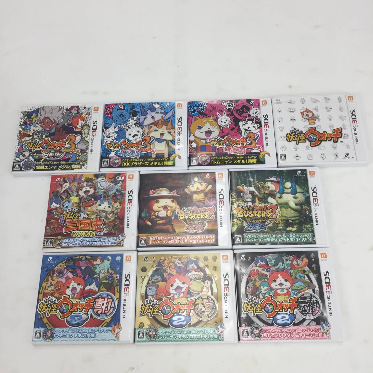 1円~】3DSソフト 妖怪ウォッチシリーズ 10本セット まとめ売り 【中古