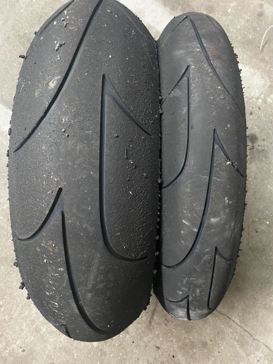 ダンロップ D213GP 120/70ZR17 200/60ZR17 前後セット 中古 【公式通販】