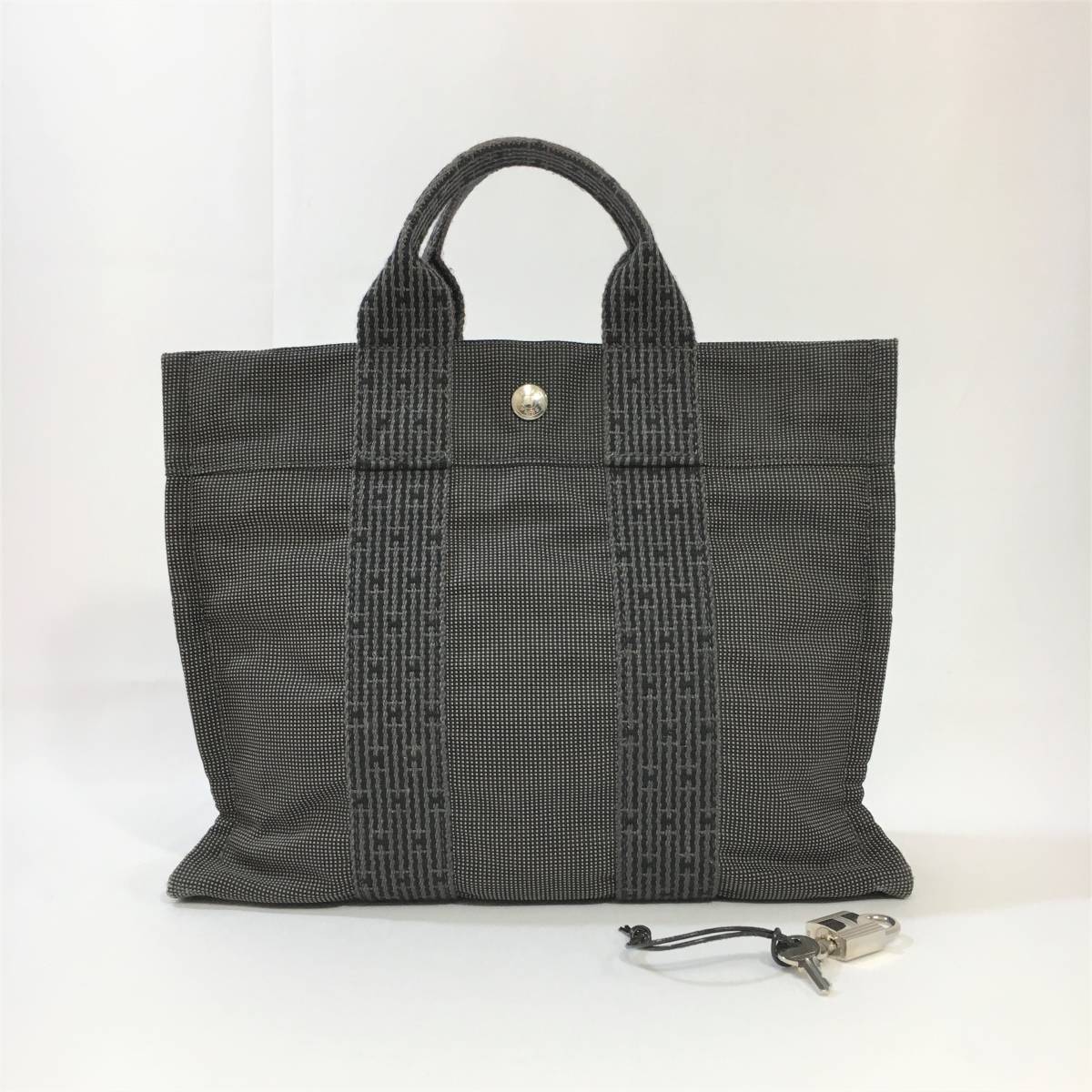トートバッグ エルメス HERMES エールライン エールラインPM ナイロン 