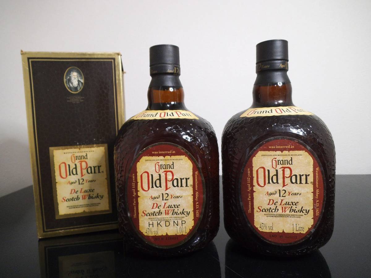Grand Old Parr 12年 & Superior 2本セット 古酒 未開栓 2本セット Grand Old Parr / オールドパー デラックス12年