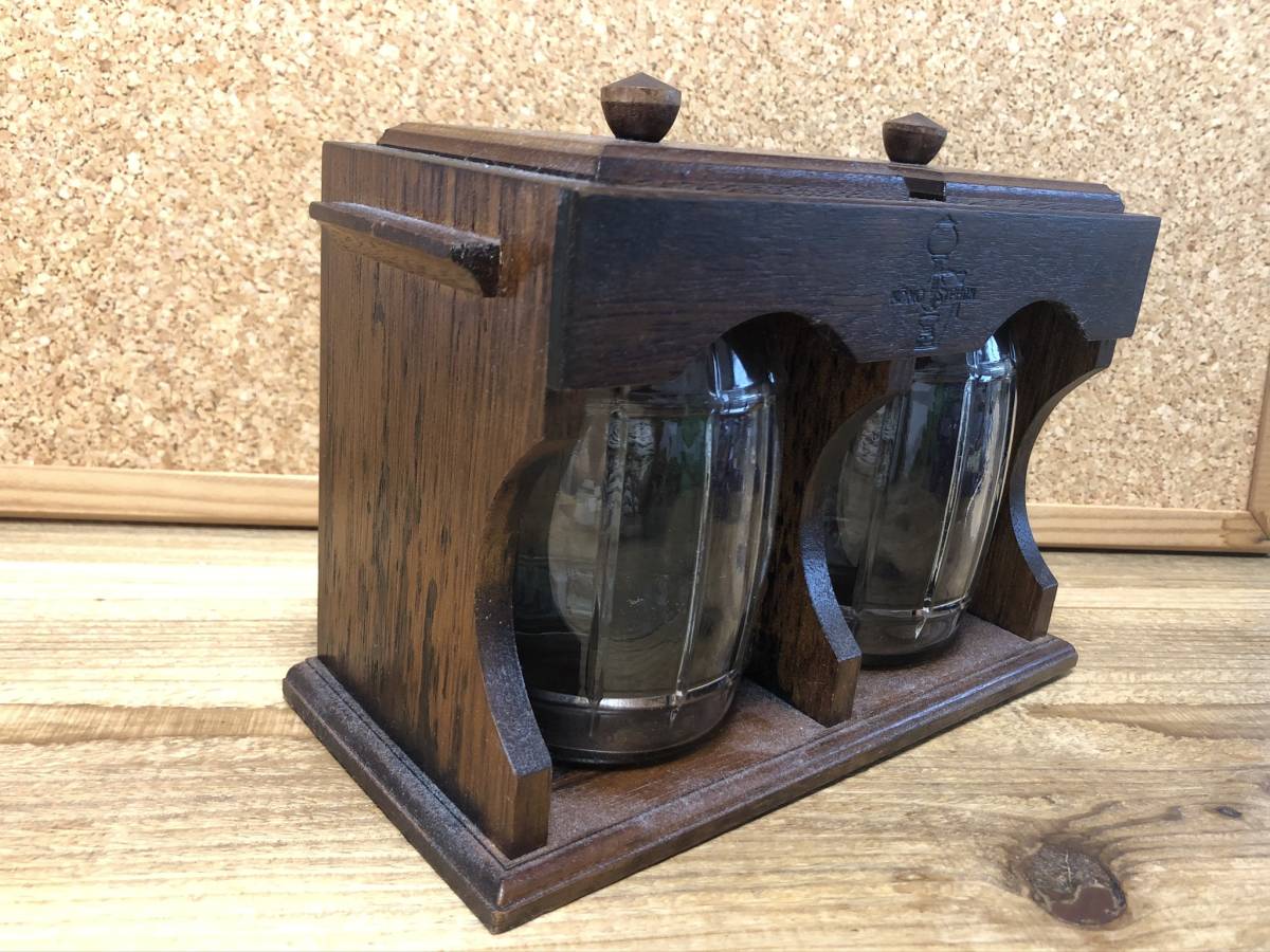 KONO 保存容器 コーノ式 珈琲豆 コーヒー 木枠付 ガラスキャニスター 
